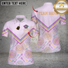 Maxcorners Dartboard Pastel Chevron Pattern Multi Options Personalized Name, Team Name Unisex 3D Shirt (4 Colors)