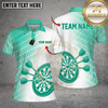 Maxcorners Dartboard Shirt Romantic Heart Bullseye Graphic Multi Options Personalized Name, Team Name Unisex 3D Shirt (4 Colors)