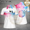 Maxcorners Dart Team Shirt Rainbow Paint Drip Dartboard Design Multi Options Personalized Name, Team Name Unisex 3D Shirt (4 Colors)