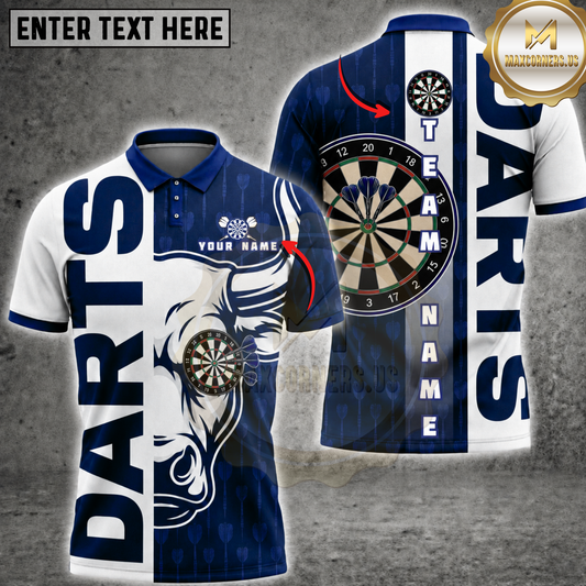 Maxcorners Darts Bull Dartboard Sports Jersey Multi Options Personalized Name, Team Name Unisex 3D Shirt (6 Colors)