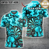 Maxcorners Zombie Bear Dartboard Toxic Darts Slime Multi Options Personalized Name, Team Name Unisex 3D Shirt (6 Colors)