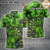 Maxcorners Zombie Bear Dartboard Toxic Darts Slime Multi Options Personalized Name, Team Name Unisex 3D Shirt (6 Colors)