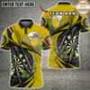 Maxcorners Beer Darts Dartboard Hops and Bar Style Multi Options Personalized Name, Team Name Unisex 3D Shirt (6 Colors)