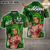 Maxcorners Female Darts Player Skull Graffiti Red Black Multi Options Personalized Name, Team Name Unisex 3D Shirt (4 Colors)