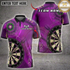 Maxcorners Darts Dartboard Red Bullseye Target Jersey Multi Options Personalized Name, Team Name Unisex 3D Shirt (6 Colors)