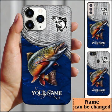 Maxcorners Trout Fishing Blue Personalized Name Phone Case LM1812