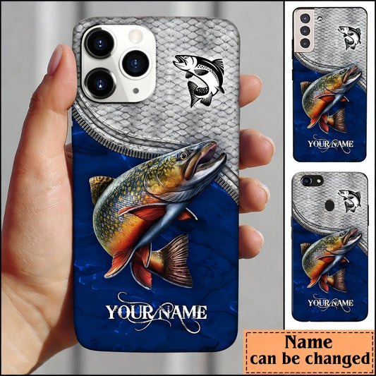 Maxcorners Trout Fishing Blue Personalized Name Phone Case LM1812