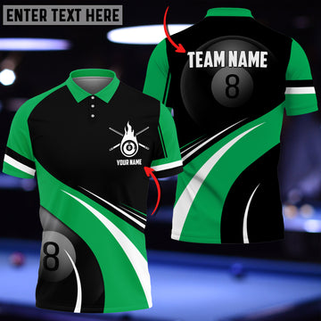 Maxcorners 8 Ball Green In 4 Colors Customized Shirt