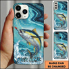 Maxcorners Ethereal Deep Water Waves Design Custom Name Fishing Phone Case