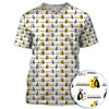 Maxcorners Cute Golf Cart Polos For Men, Funny Pattern Golf Shirt, Golf Gift For Golfer