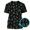 Maxcorners Funny Pattern Golf Shirt For Men, Christmas Golf Shirt, Xmas Golf Shirt, Neon Golf Shirt For Golfer