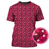 Maxcorners Dachshund Dog Pattern Golf Shirt With Pink Color , Funny Dachshund Golf Shirt For Golfers, Golf Gift For Dog Lover