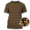 Maxcorners  Sasquatch Pattern Golf Shirt, Bigfoot Golf Shirt For Golfer, Crazy Golf Shirt For Men
