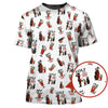 Maxcorners Golf And Bloody Mary Pattern Polos, Funny Women’s Golf Shirt, Cocktail Golf Shirts For Ladies
