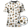Maxcorners Funny Bourbon Pattern Polos, Golf and Bourbon Shirt for Men, Gift For Golfers