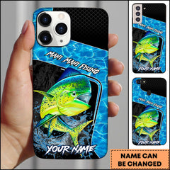 Maxcorners Mahi-mahi Fishing Dynamic Water Splash Sport Style Personalized Name Phone Case