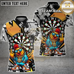 Maxcorners Dartboard Hip Hop Chicken Street Art Personalized Name, Team Name 3D Shirt
