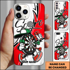 Maxcorners Darts Score Cartoon Character Sport Style Personalized Name Phone Case