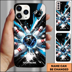 Maxcorners Electric Bowling Strike Explosion Energy Personalized Name Phone Case
