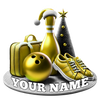 Maxcorners Custom Bowling Shoes, Custom Bowling Shoes Ornaments For Bowling Lovers
