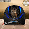 Maxcorners Deer Hunting Hexagon Multicolor Options Personalized Name 3D Cap