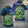 Maxcorners Darts Pixel Game Creeper Style Target Multi Options Personalized Name, Team Name Unisex 3D Shirt (4 Colors)