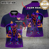 Maxcorners Billiards Neon Monkey Retro Wave Multi Options Personalized Name, Team Name Unisex 3D Shirt (4 Colors)
