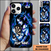 Maxcorners Darts Purple Demon Girl Butterfly Fantasy Personalized Name 3D Phone Case