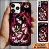 Maxcorners Darts Purple Demon Girl Butterfly Fantasy Personalized Name 3D Phone Case