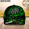 Maxcorners Darts Blue Flame Casino Dartboard Mystic Legendary Multicolor Option Personalized Name 3D Cap