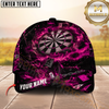 Maxcorners Darts Blue Flame Casino Dartboard Mystic Legendary Multicolor Option Personalized Name 3D Cap