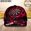 Maxcorners Darts Blue Flame Casino Dartboard Mystic Legendary Multicolor Option Personalized Name 3D Cap
