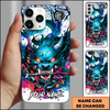 Maxcorners Darts Phonecase Demon Wolf Anime Dart Bullseye Personalized Name 3D Phone Case (4 Colors)