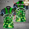 Maxcorners Darts Cute Angry Bear Lightning Energy Dartboard Target Multi Options Personalized Name, Team Name Unisex 3D Shirt (4 Colors)