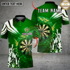 Maxcorners Darts Fire Blast Abstract Multi Options Personalized Name, Team Name Unisex 3D Shirt (4 Colors)