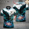 Maxcorners Darts Electric Strike Multi Options Personalized Name, Team Name Unisex 3D Shirt (4 Colors)