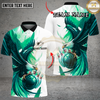 Maxcorners Bowling Eagle Cool Strike Blue Art Multi Options Personalized Name, Team Name Unisex 3D Shirt (4 Colors)