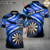 Maxcorners Darts Purple Smoke Energy Multi Options Personalized Name, Team Name Unisex 3D Shirt (4 Colors)