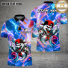 Maxcorners Bowling Neon Ghost Street Trick Multi Options Personalized Name, Team Name Unisex 3D Shirt (4 Colors)