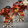 Maxcorners Darts Cool Dynamite Cartoon Street Style Multi Options Personalized Name, Team Name Unisex 3D Shirt (4 Colors)