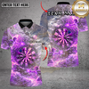 Maxcorners Darts Angel Archer Fantasy Sky Multi Options Personalized Name, Team Name Unisex 3D Shirt (4 Colors)