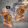 Maxcorners Darts Angel Archer Fantasy Sky Multi Options Personalized Name, Team Name Unisex 3D Shirt (4 Colors)