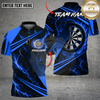 Maxcorners Darts Fiery Lava Strike Jersey Multi Options Personalized Name, Team Name Unisex 3D Shirt (4 Colors)