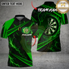 Maxcorners Darts Fiery Lava Strike Jersey Multi Options Personalized Name, Team Name Unisex 3D Shirt (4 Colors)