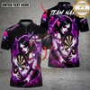 Maxcorners Darts Love Demon Butterfly Glow Multi Options Personalized Name, Team Name Unisex 3D Shirt (4 Colors)