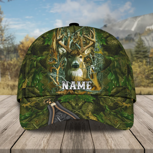 Maxcorners 3D Classic Cap Hunting Is My Life Personalized Name Cap LM0402