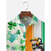 Maxcorners St. Patrick's Day Toucan Beer Clover Irish Green Hawaiian Golf Shirt, Tropical Vibe Men's Golf Shirt