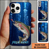Maxcorners Underwater Bubble Custom Name Fishing Phone Case