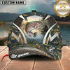 Maxcorners Vintage Tackle Artwork Custom Name Fishing Cap