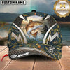 Maxcorners Vintage Tackle Artwork Custom Name Fishing Cap